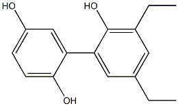 3',5'-Diethyl-1,1'-biphenyl-2,2',5-triol 结构式