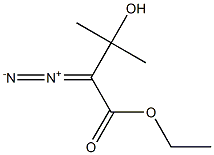 2-Diazo-3-hydroxy-3-methylbutyric acid ethyl ester 结构式