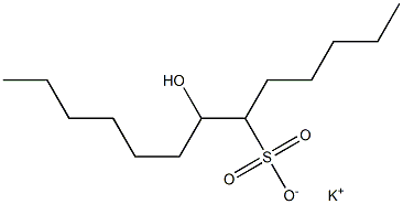 7-Hydroxytridecane-6-sulfonic acid potassium salt 结构式