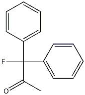 1-Fluoro-1,1-diphenylacetone 结构式