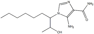 5-Amino-1-[1-(1-hydroxyethyl)heptyl]-1H-imidazole-4-carboxamide 结构式
