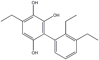 6-Ethyl-3-(2,3-diethylphenyl)benzene-1,2,4-triol 结构式