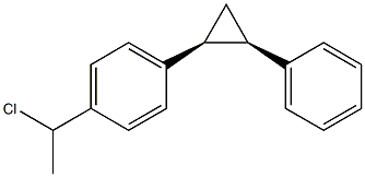 (1R,2S)-1-Phenyl-2-[4-(1-chloroethyl)phenyl]cyclopropane 结构式