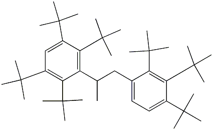 2-(2,3,5,6-Tetra-tert-butylphenyl)-1-(2,3,4-tri-tert-butylphenyl)propane 结构式