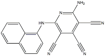 2-Amino-6-(1-naphtylamino)-3,4,5-pyridinetricarbonitrile 结构式