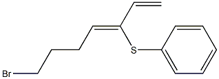 (3Z)-7-Bromo-3-(phenylthio)-1,3-heptadiene 结构式