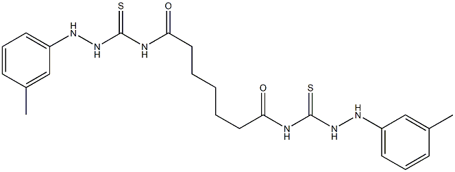 4,4'-Pimeloylbis[1-(3-methylphenyl)thiosemicarbazide] 结构式