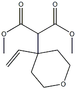 2-[(4-Ethenyltetrahydro-2H-pyran)-4-yl]malonic acid dimethyl ester 结构式