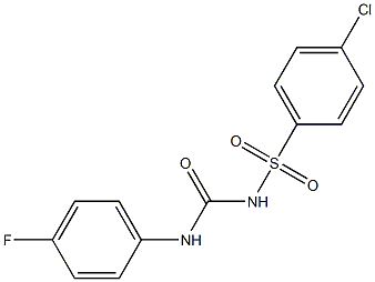 1-(4-Fluorophenyl)-3-(4-chlorophenylsulfonyl)urea 结构式