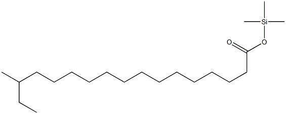 15-Methylheptadecanoic acid trimethylsilyl ester 结构式