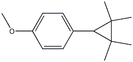4-Methoxy-1-(2,2,3,3-tetramethylcyclopropyl)benzene 结构式