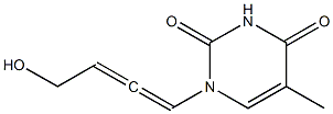 1-(4-Hydroxy-1,2-butadienyl)thymine 结构式