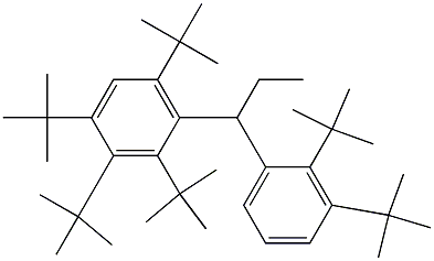 1-(2,3,4,6-Tetra-tert-butylphenyl)-1-(2,3-di-tert-butylphenyl)propane 结构式