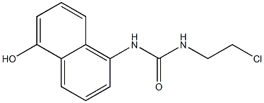 1-(2-Chloroethyl)-3-(5-hydroxy-1-naphtyl)urea 结构式