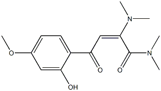 (2E)-2-(Dimethylamino)-N,N-dimethyl-4-oxo-4-(4-methoxy-2-hydroxyphenyl)-2-butenamide 结构式