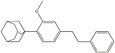 1-(2-Methoxy-4-phenethylphenyl)adamantane 结构式
