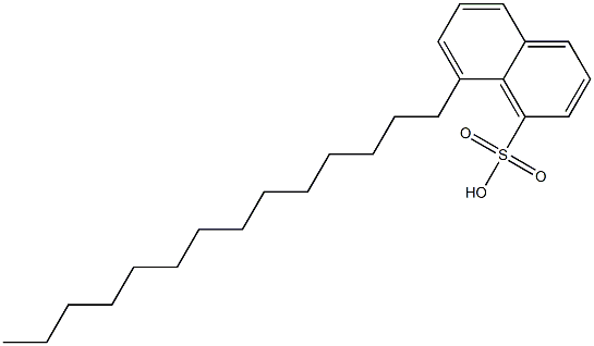 8-Tetradecyl-1-naphthalenesulfonic acid 结构式
