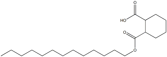 Cyclohexane-1,2-dicarboxylic acid hydrogen 1-tridecyl ester 结构式