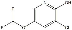 3-Chloro-5-difluoromethoxypyridin-2-ol 结构式