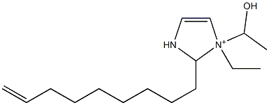 1-Ethyl-1-(1-hydroxyethyl)-2-(8-nonenyl)-4-imidazoline-1-ium 结构式