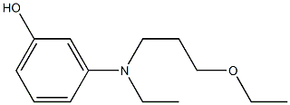 3-[Ethyl(3-ethoxypropyl)amino]phenol 结构式