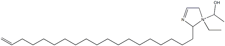 1-Ethyl-1-(1-hydroxyethyl)-2-(18-nonadecenyl)-3-imidazoline-1-ium 结构式