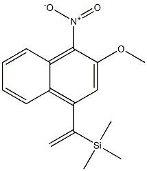 2-Methoxy-1-nitro-4-[1-(trimethylsilyl)ethenyl]naphthalene 结构式