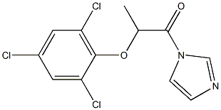 1-(1H-Imidazol-1-yl)-2-(2,4,6-trichlorophenoxy)-1-propanone 结构式