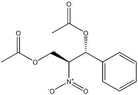 (1R,2S)-2-Nitro-1-phenyl-1,3-propanediol diacetate 结构式