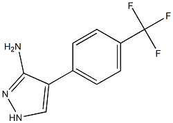 4-[p-(Trifluoromethyl)phenyl]-1H-pyrazol-3-amine 结构式