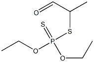 Dithiophosphoric acid O,O-diethyl S-(1-oxopropan-2-yl) ester 结构式