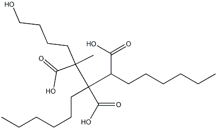 Butane-1,2,3-tricarboxylic acid 3-(4-hydroxybutyl)1,2-dihexyl ester 结构式