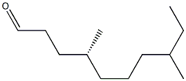 (4R)-4,8-Dimethyldecanal 结构式