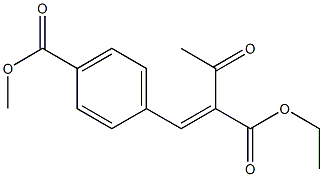 2-(4-Methoxycarbonylbenzylidene)acetoacetic acid ethyl ester 结构式