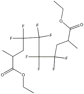 2,9-Dimethyl-4,4,5,5,6,6,7,7-octafluorodecanedioic acid diethyl ester 结构式