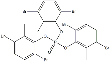 Phosphoric acid tris(2,5-dibromo-6-methylphenyl) ester 结构式