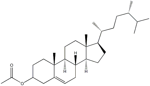 Ergost-5-en-3-ol acetate 结构式