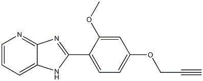 2-[2-Methoxy-4-(2-propynyloxy)phenyl]-1H-imidazo[4,5-b]pyridine 结构式