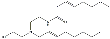 N-[2-[N-(2-Hydroxyethyl)-N-(2-octenyl)amino]ethyl]-3-octenamide 结构式