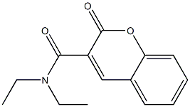 N,N-Diethyl-2-oxo-2H-1-benzopyran-3-carboxamide 结构式