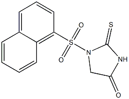 2-Thioxo-1-[[1-naphtyl]sulfonyl]imidazolidin-4-one 结构式