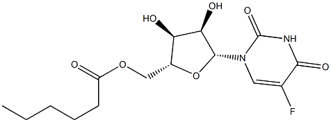 5-Fluoro-5'-O-hexanoyluridine 结构式