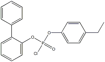 Chlorophosphonic acid 2-biphenylyl 4-ethylphenyl ester 结构式