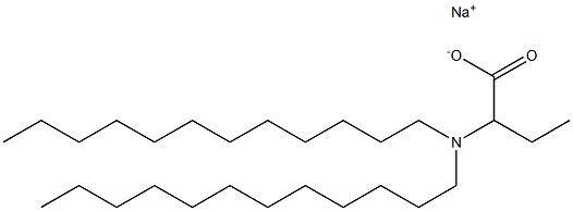 2-(Didodecylamino)butyric acid sodium salt 结构式