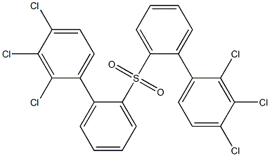 2,3,4-Trichlorophenylphenyl sulfone 结构式