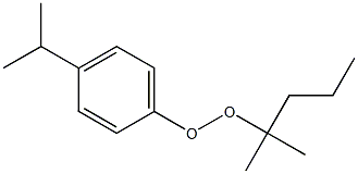 4-Isopropylphenyl 1,1-dimethylbutyl peroxide 结构式