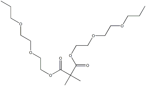 Propane-2,2-dicarboxylic acid bis[2-(2-propoxyethoxy)ethyl] ester 结构式