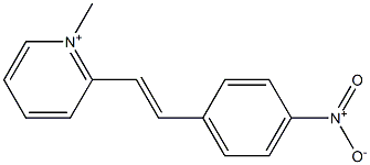 2-(4-Nitrostyryl)-N-methylpyridinium 结构式