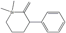 2-Methylene-1,1-dimethyl-3-phenyl-1-silacyclohexane 结构式