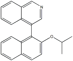 4-[2-(Isopropyloxy)-1-naphtyl]isoquinoline 结构式